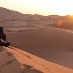 erg chebbi dunes in merzouga desert