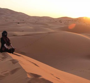 erg chebbi dunes in merzouga desert