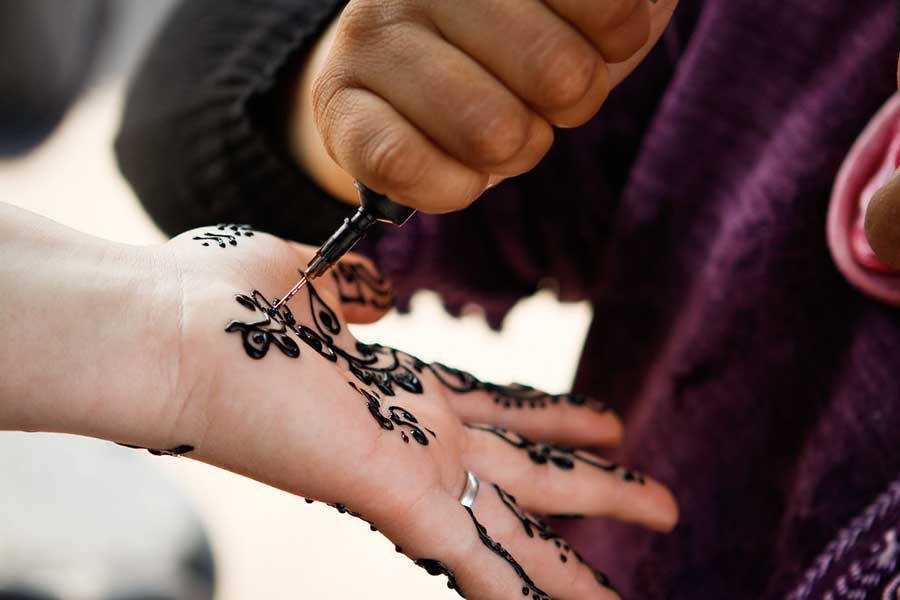 henna tattoo in fez